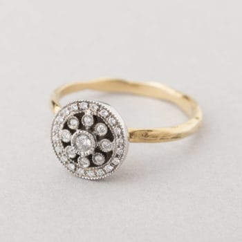 statement rosas ring with diamonds